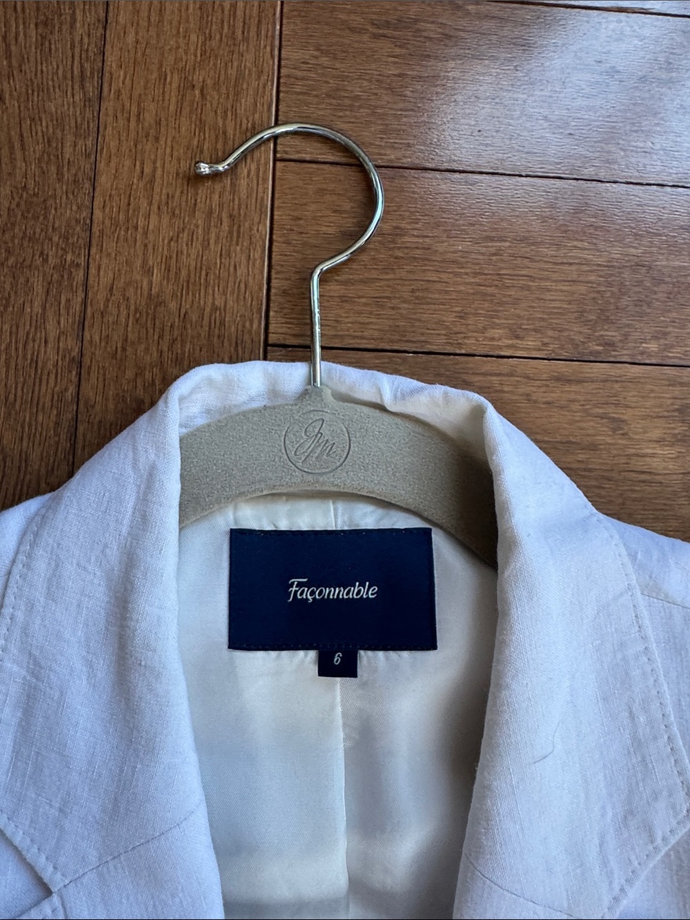 Faconnable White Linen Women’s Suit Jacket & Pants - Picture 2 of 12